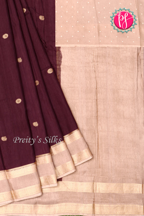 Semi Dupion Tussar Saree-PA20435