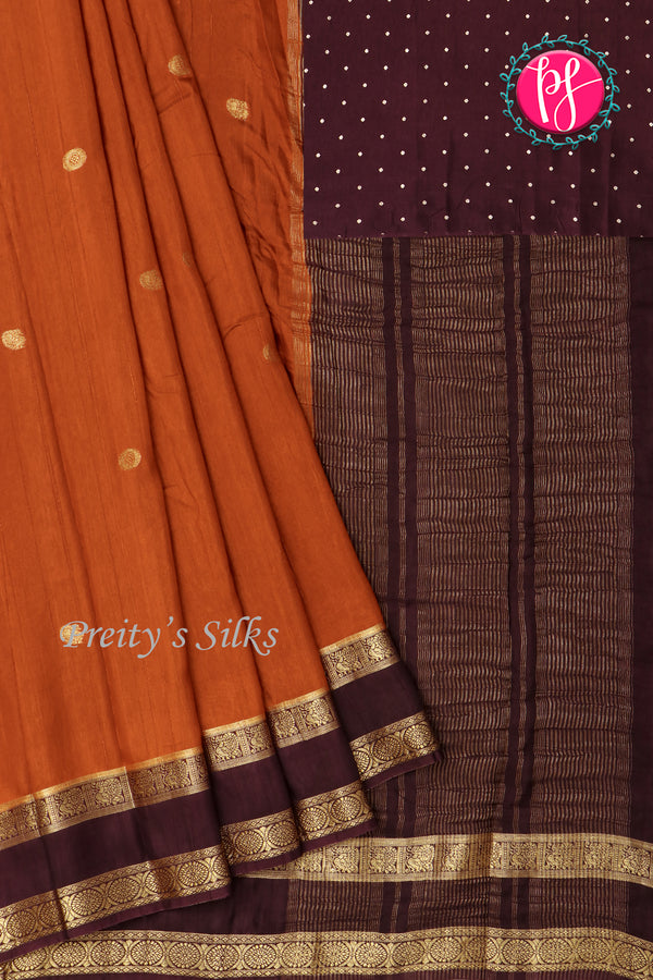 Semi Dupion Tussar Saree-PA20435