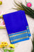 Pure Mysore Crepe Silk Saree-Royalblue And Tealblue- PA34176