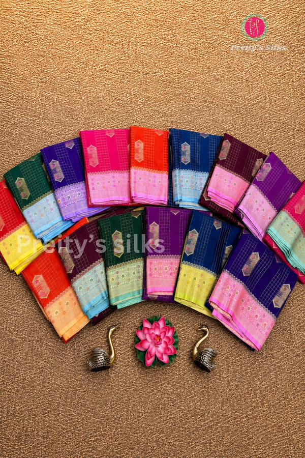 Semi Banarasi crepe Silk Saree-PA38474